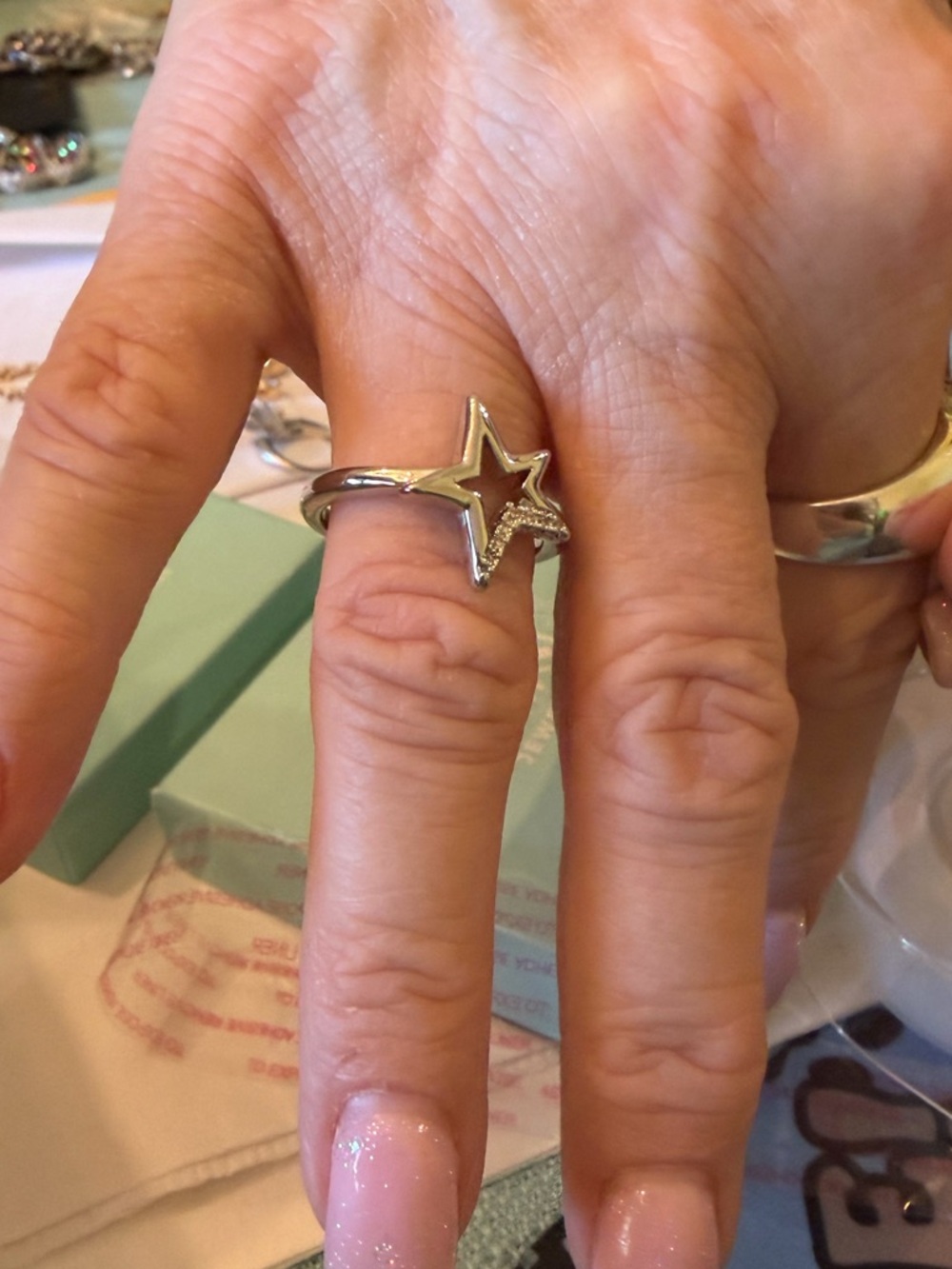 NWT Park Lane Silver Star Ring - Size 7 - Picture 4 of 5